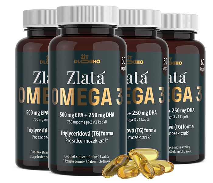 4× Zlatá Omega 3